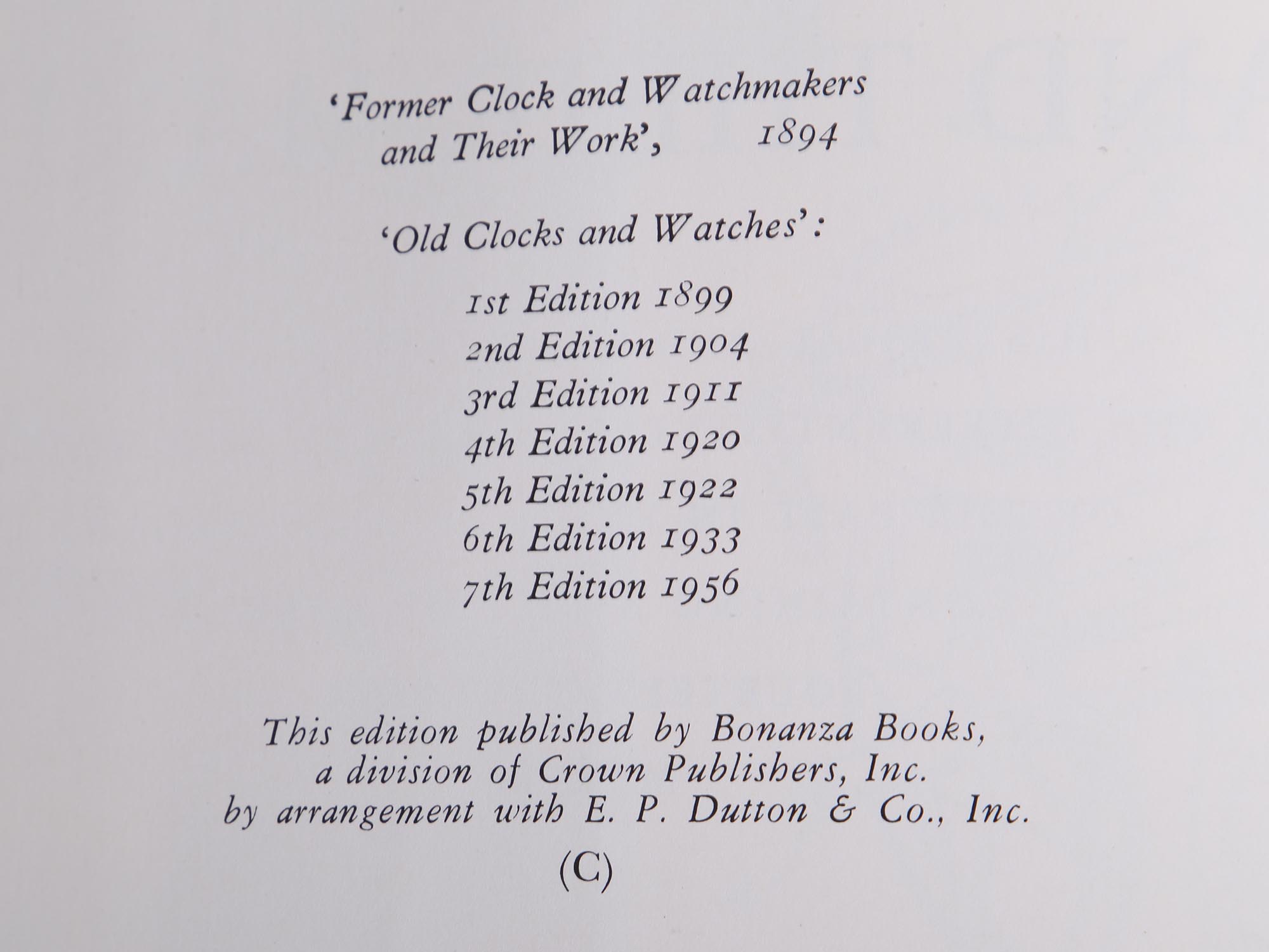 FOUR VINTAGE BOOKS ON CLOCK COLLECTING AND MAKERS PIC-9